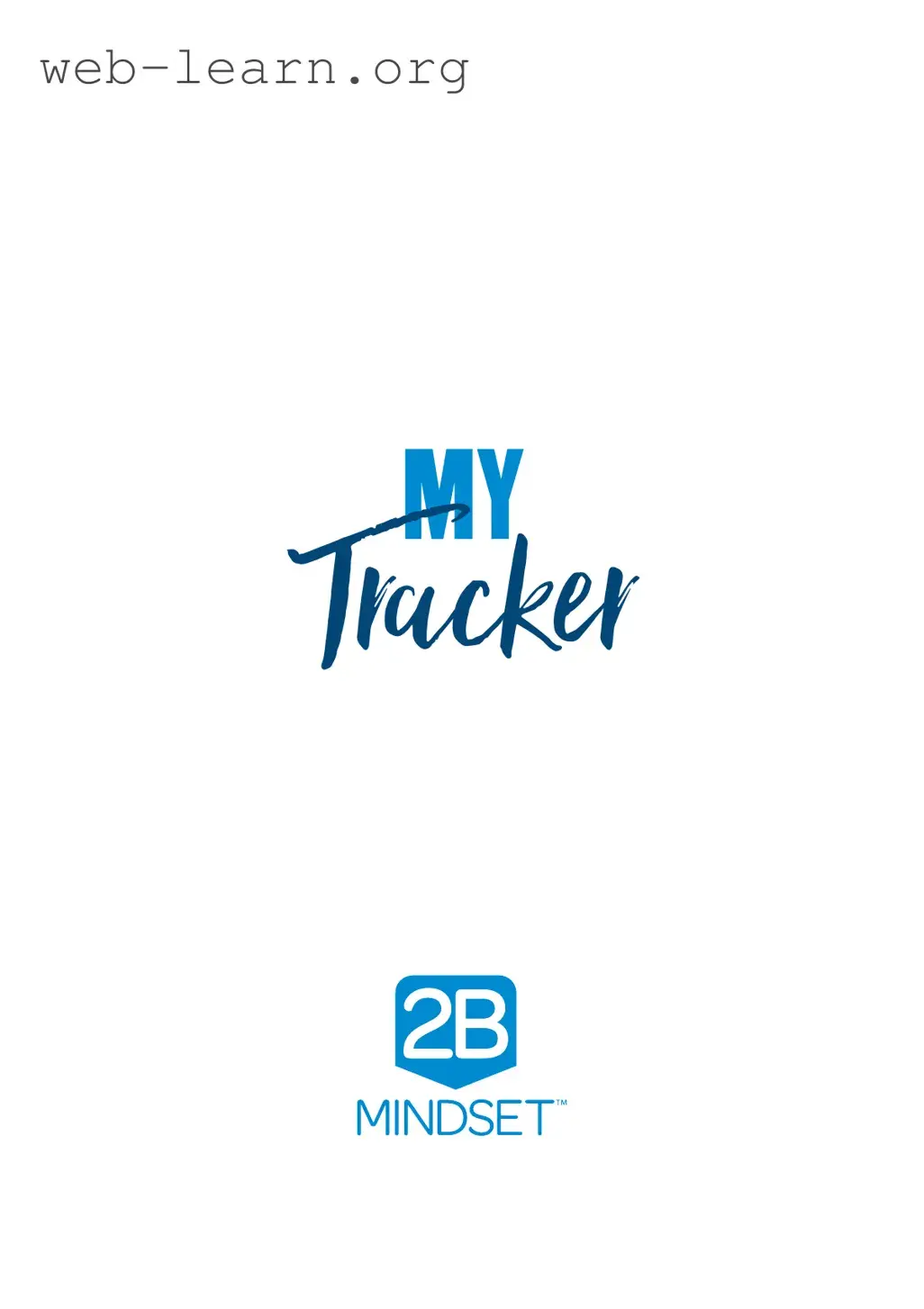 Blank 2B Mindset Tracker Form