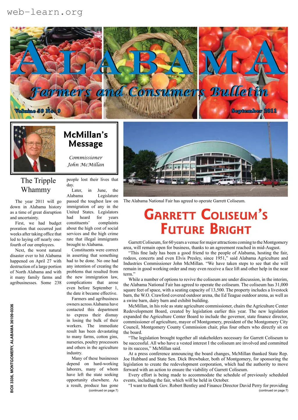 Blank Alabama Farmers Bulletin Form