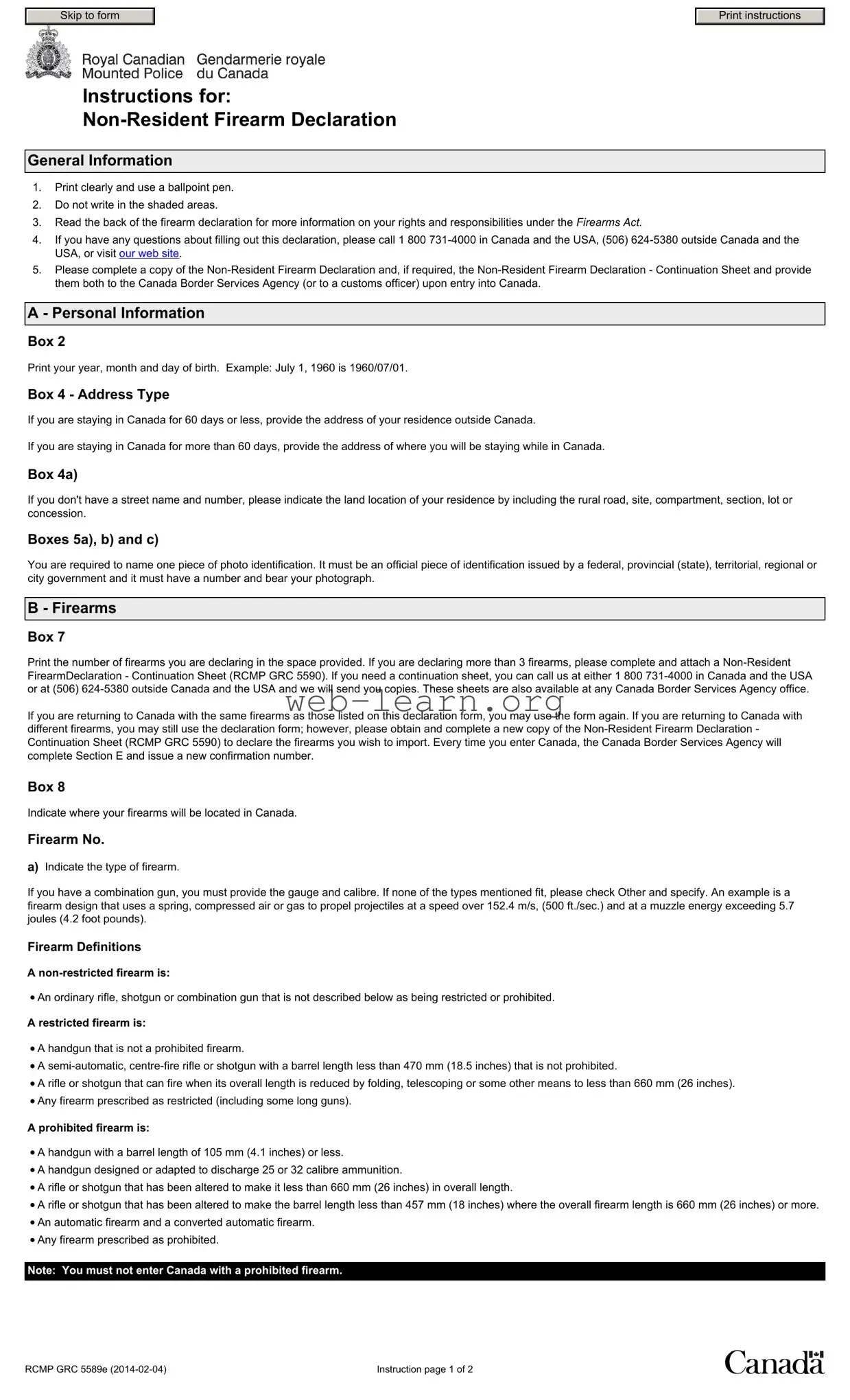 Blank Rcmp 5589E Form