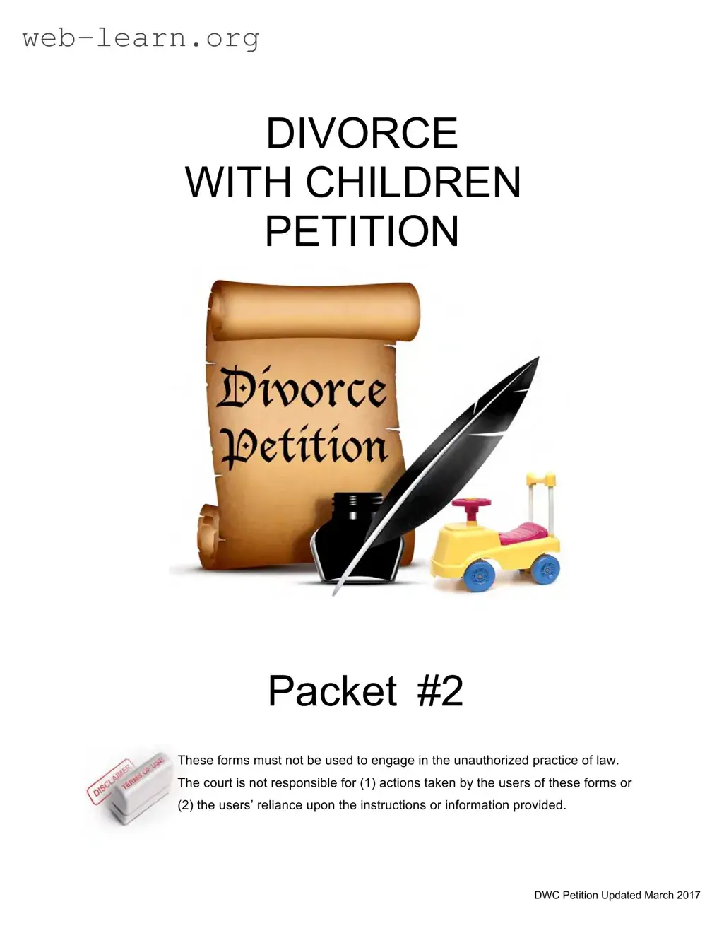 Blank Arizona Divorce Petition Form