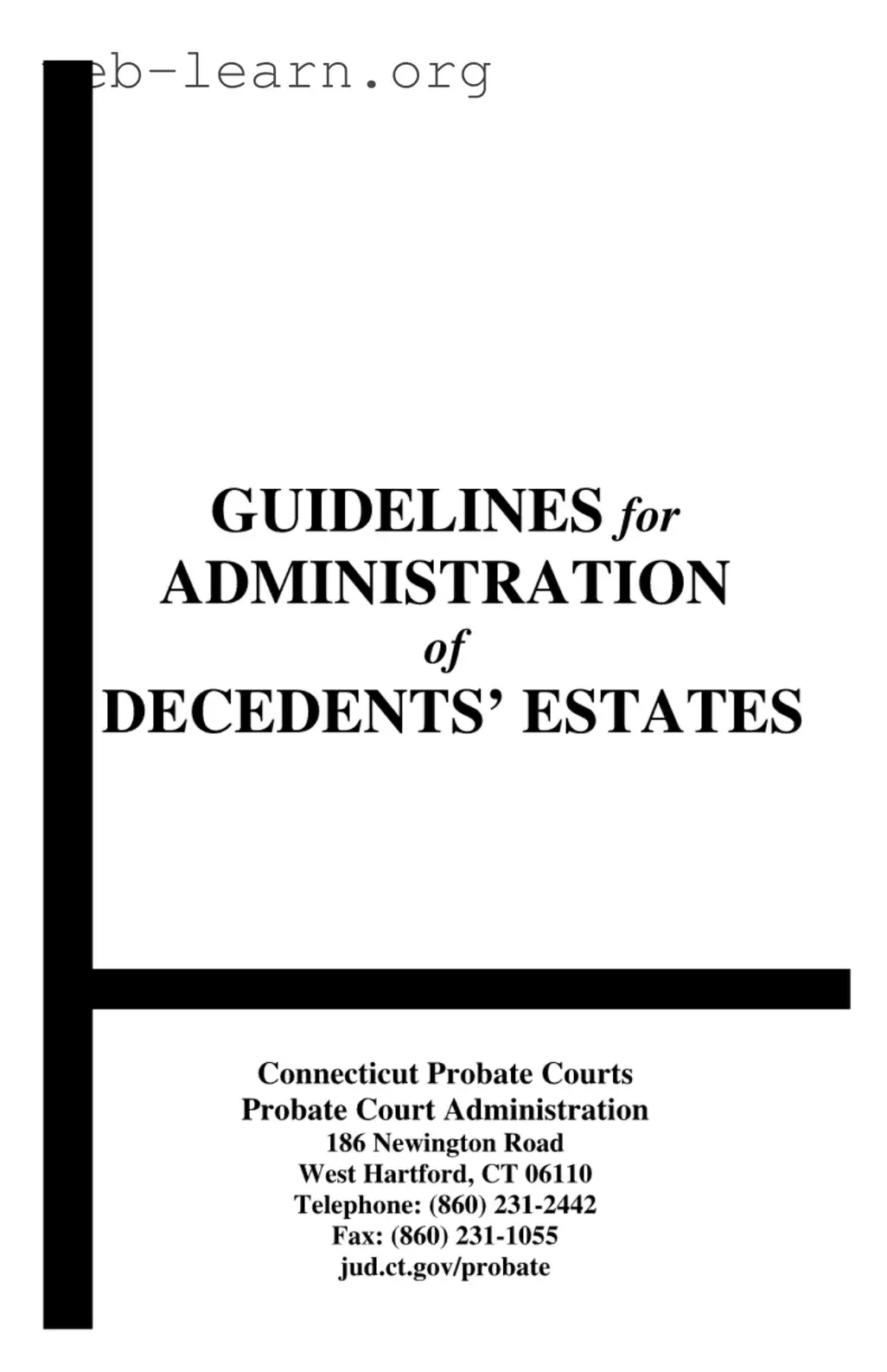 Blank Connecticut Probate Form