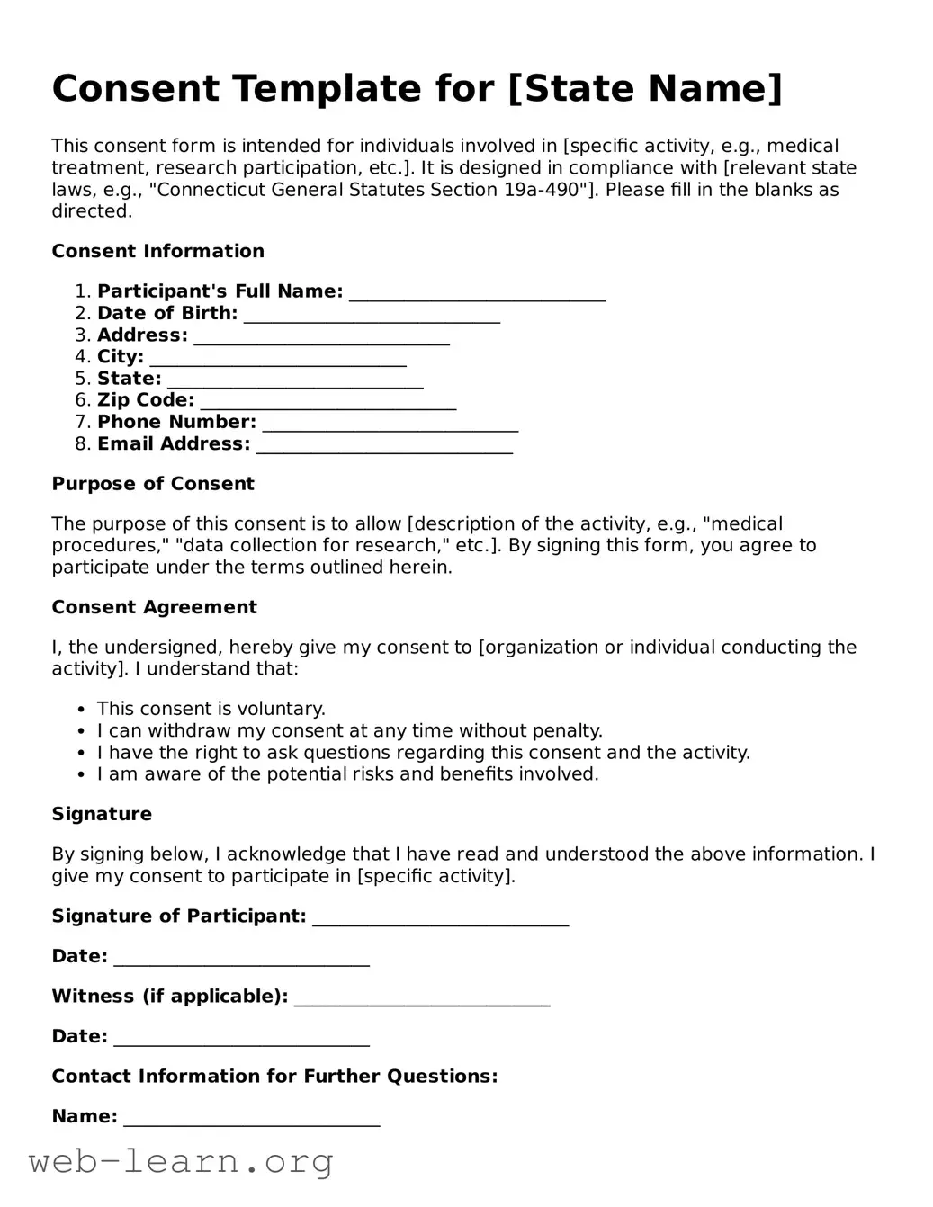 Attorney-Approved Consent Template