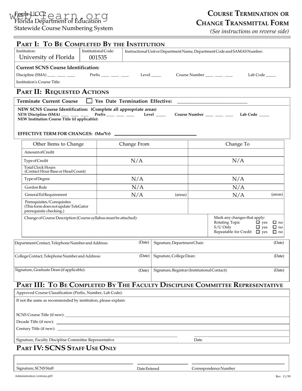 Blank Florida Ucc2 Form
