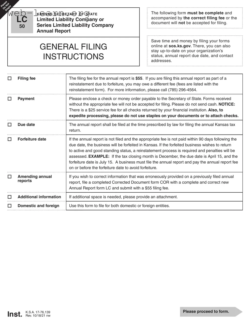 Blank Kansas Lc 50 Form