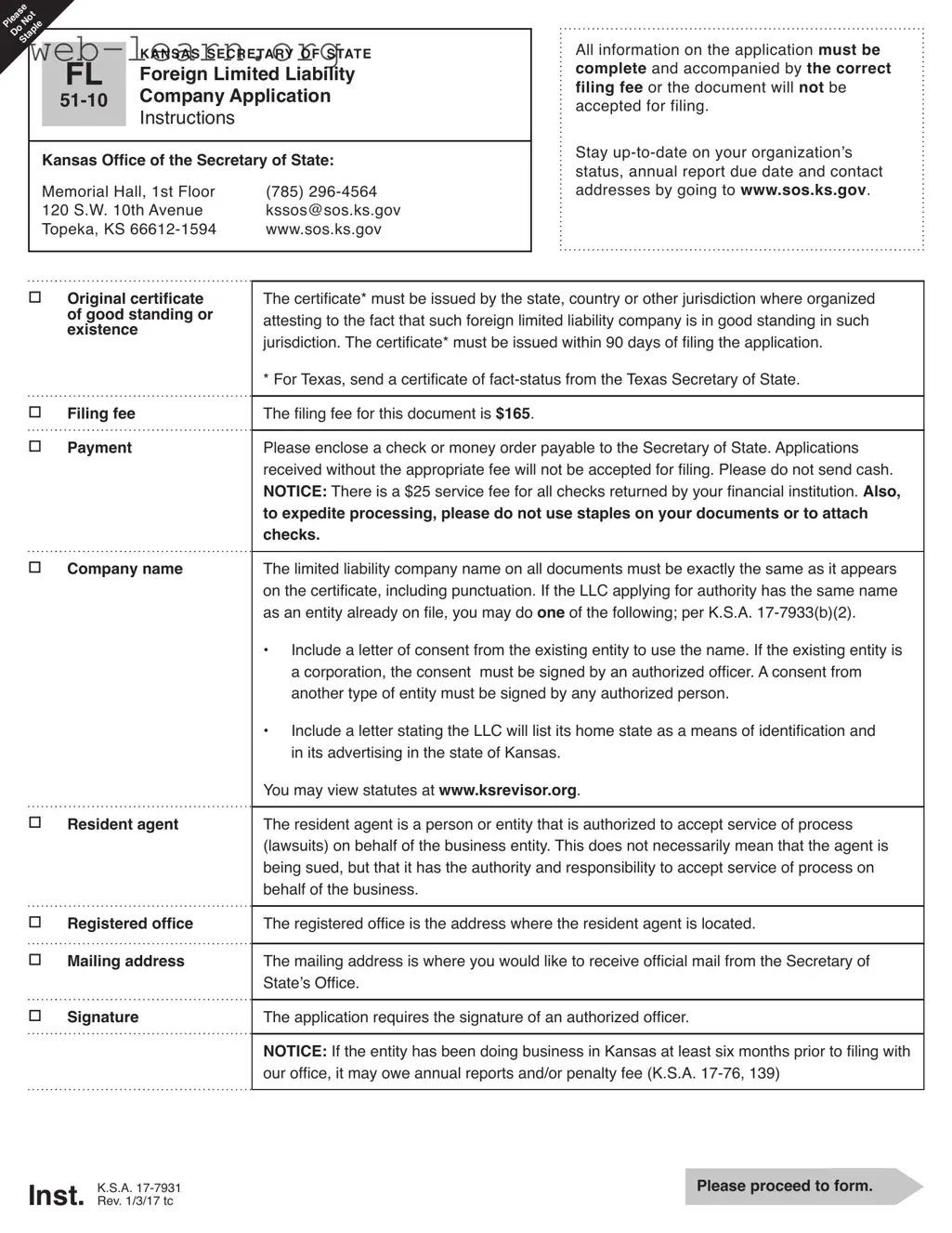 Blank Kansas Fl 51 10 Form