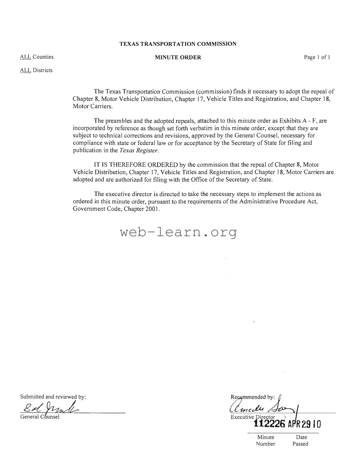 Blank Texas Temporary Tags Form